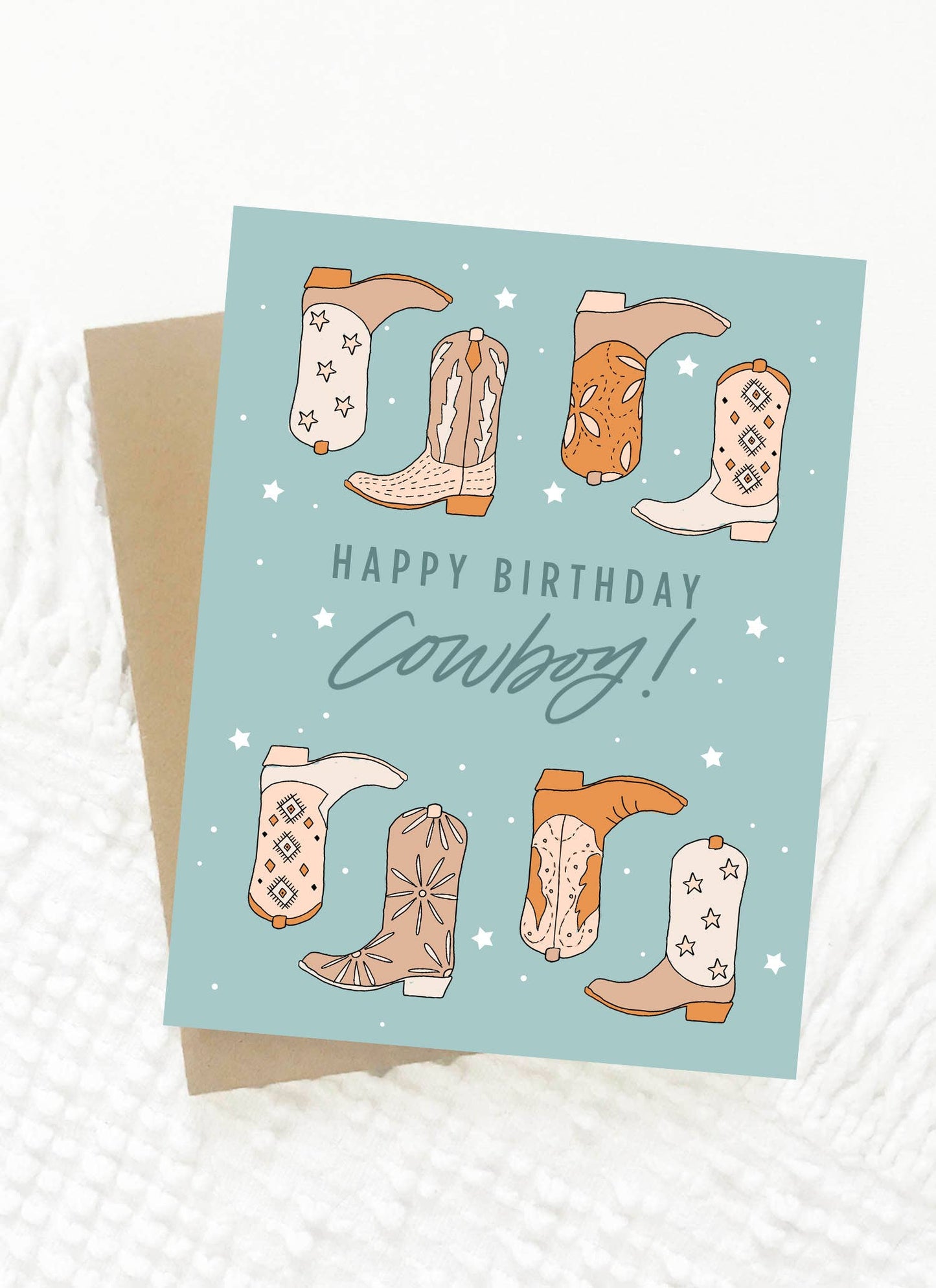 Happy Birthday Cowboy Card