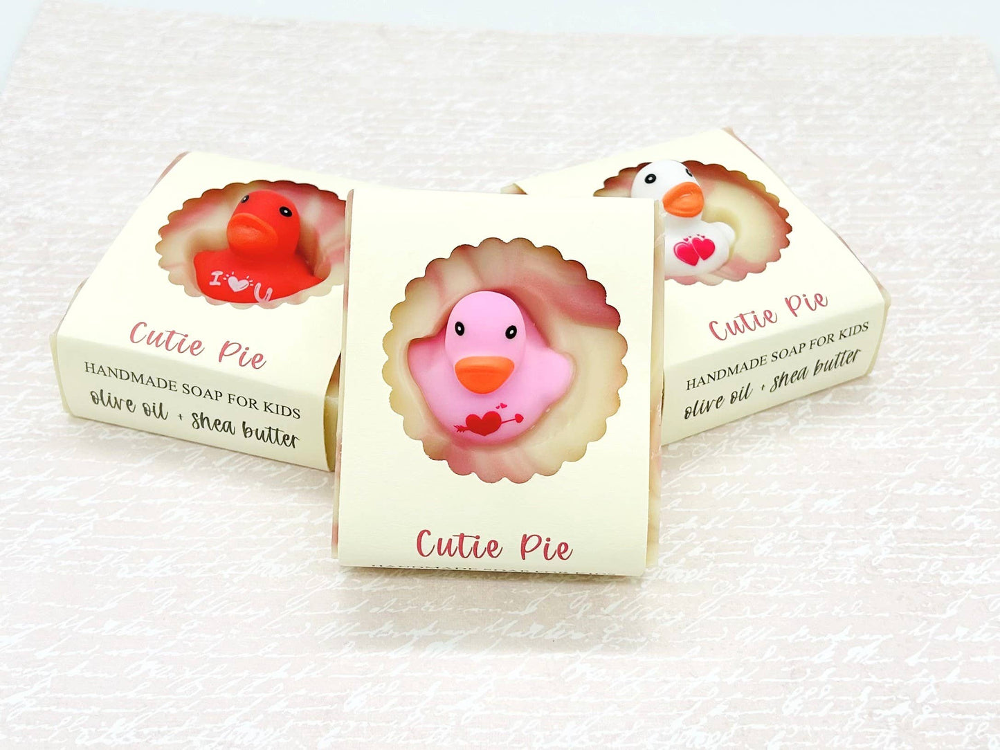 Cutie Pie Valentine's Day Handmade Soap Bar for Kids