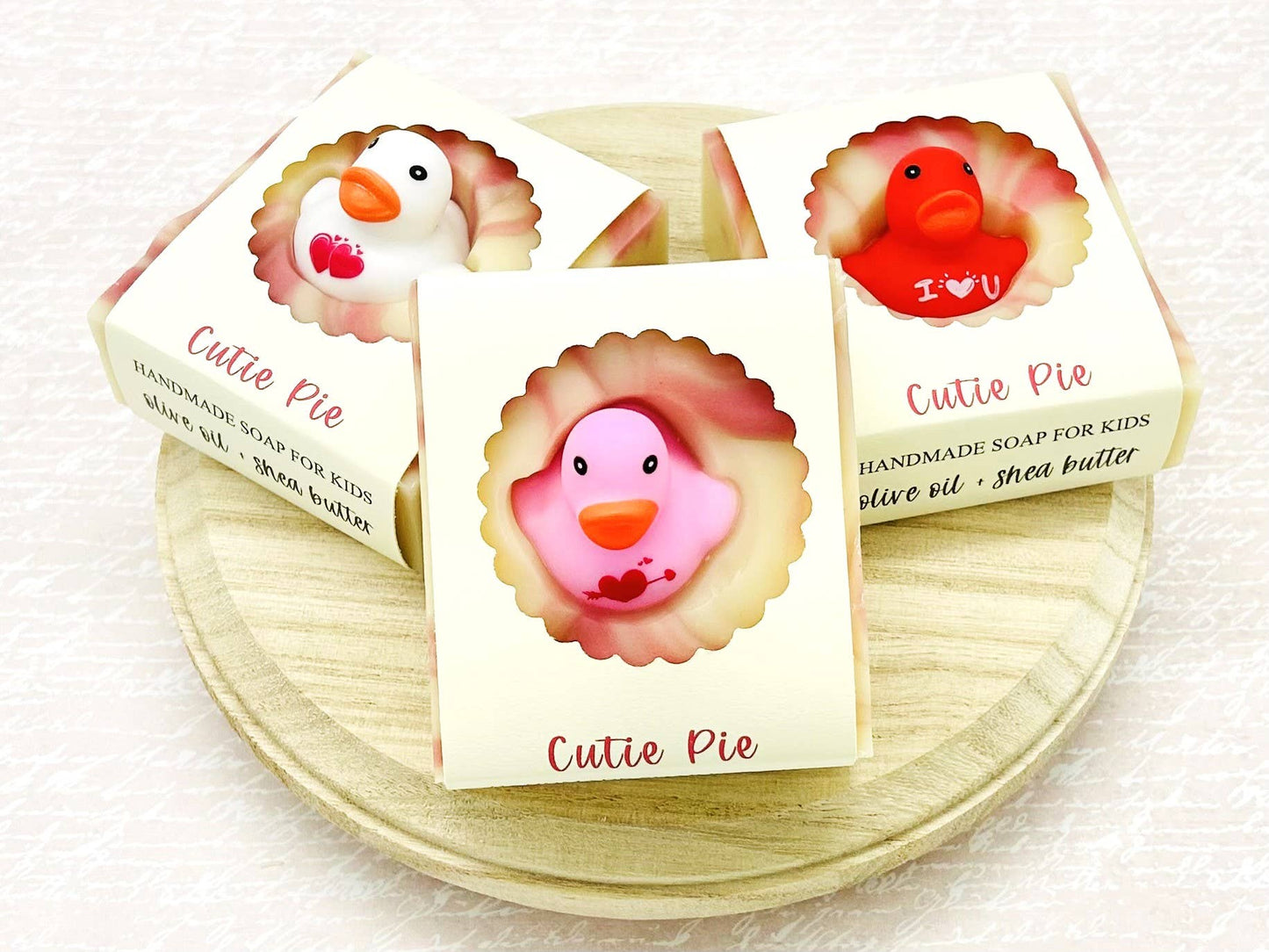 Cutie Pie Valentine's Day Handmade Soap Bar for Kids