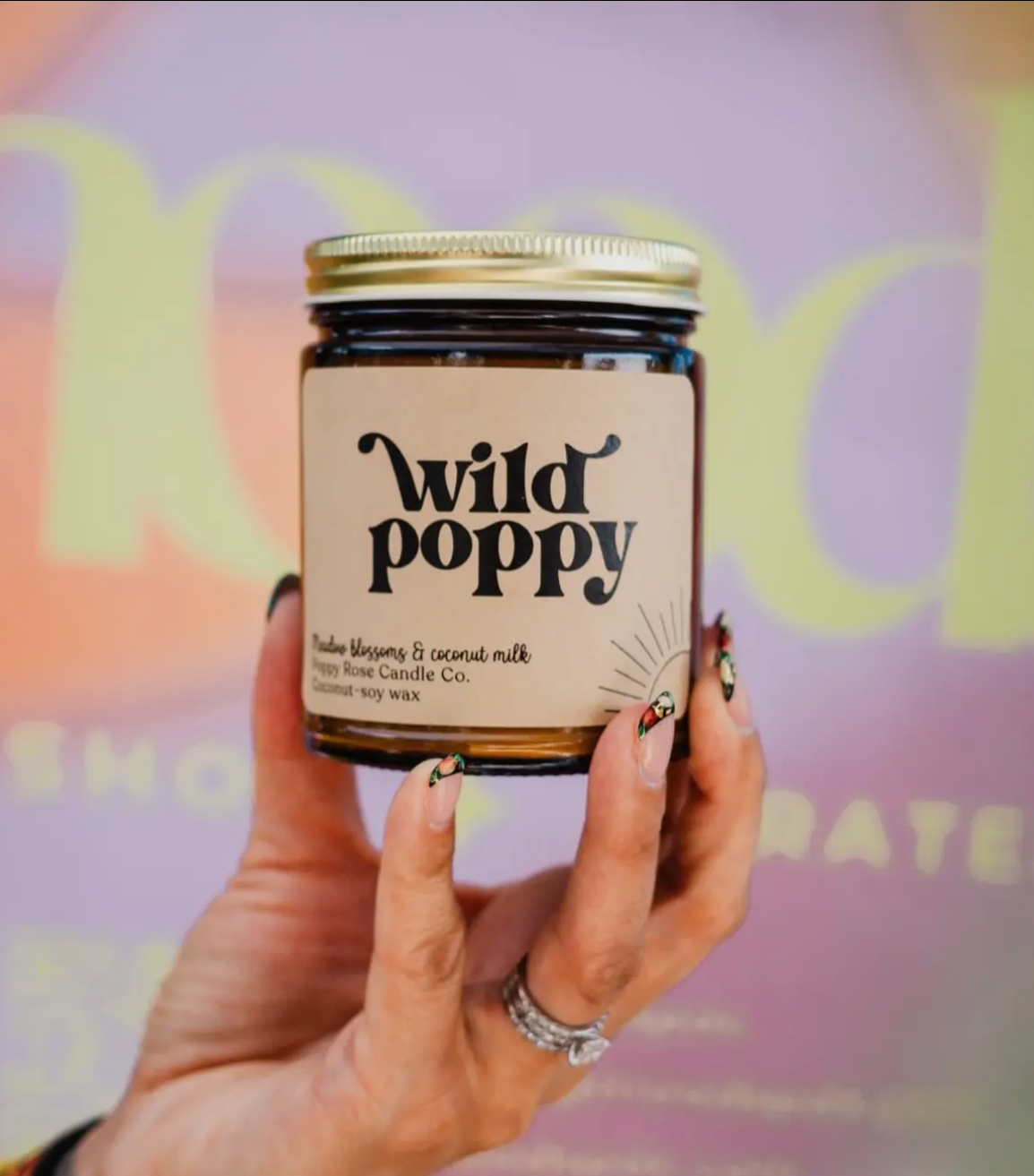 Wild Poppy- Poppy Rose Candle