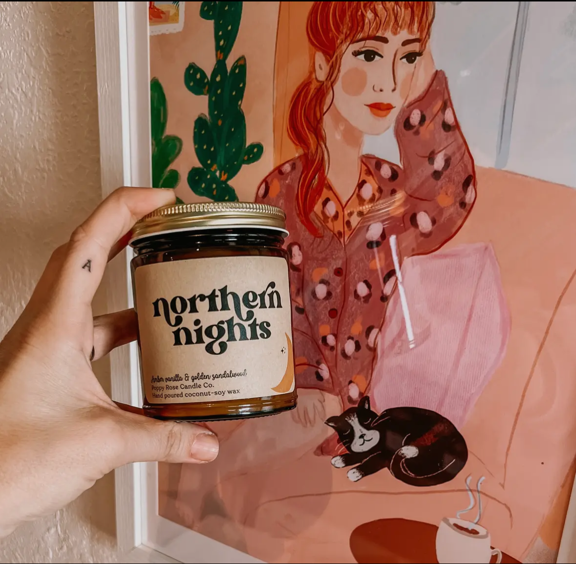 Northern Nights- Poppy Rose Candle