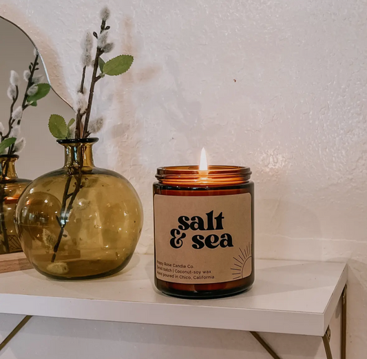 Salt and Sea - Poppy Rose Candle