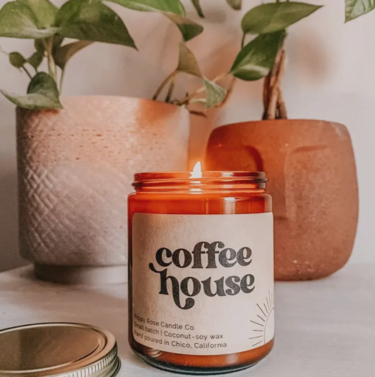 Coffee House- Poppy Rose Candle