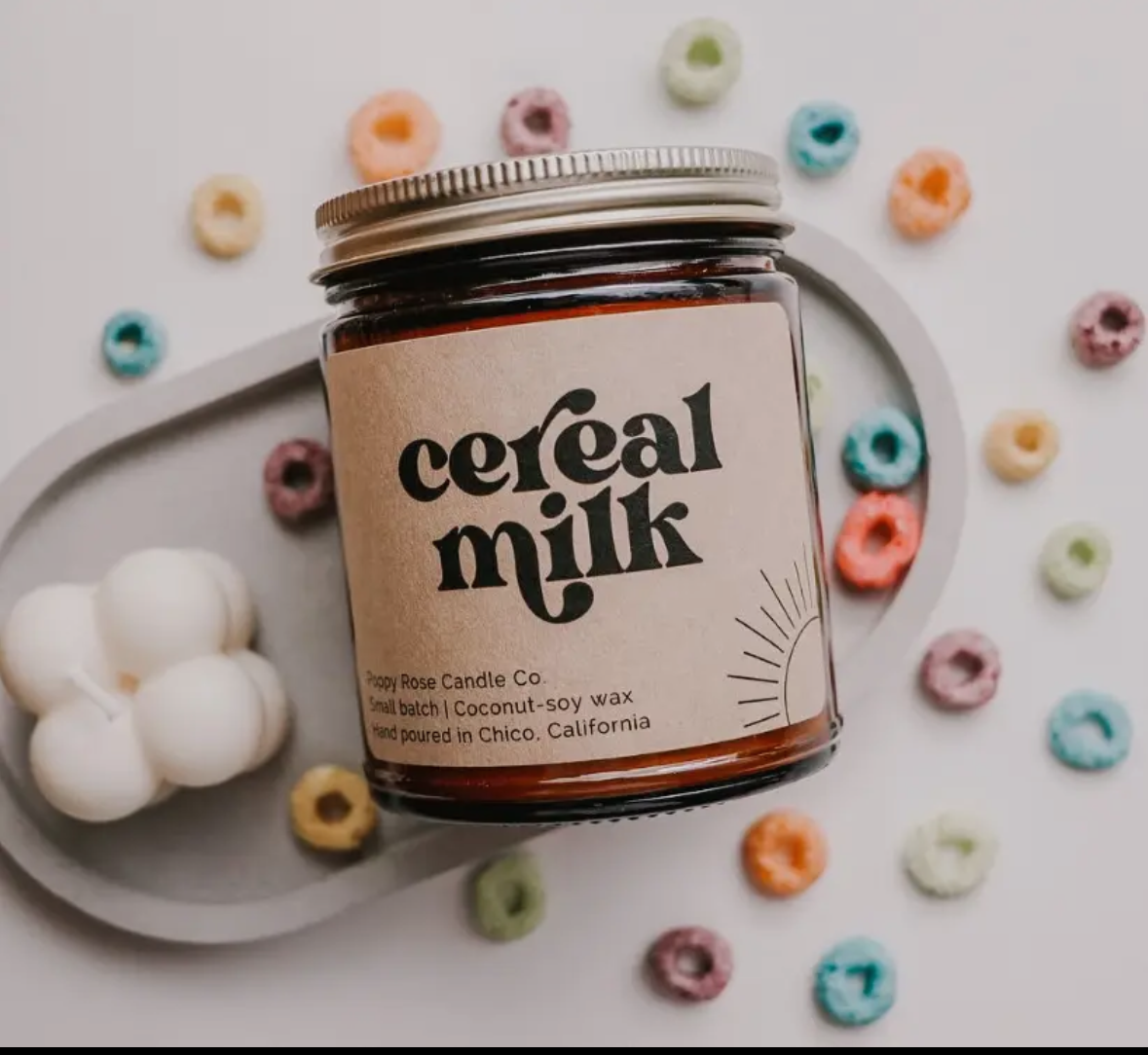 Cereal Milk- Poppy Rose Candle