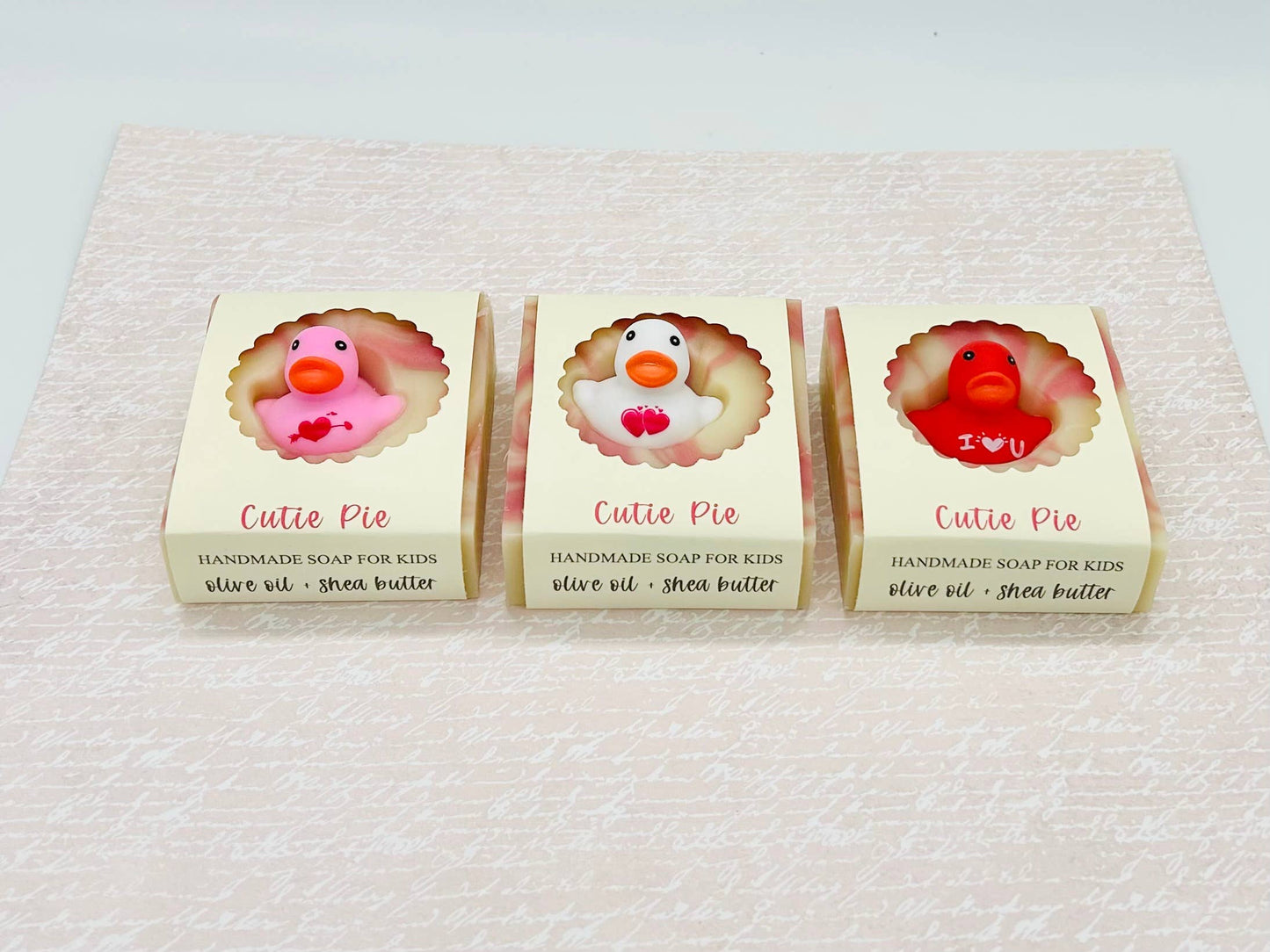 Cutie Pie Valentine's Day Handmade Soap Bar for Kids